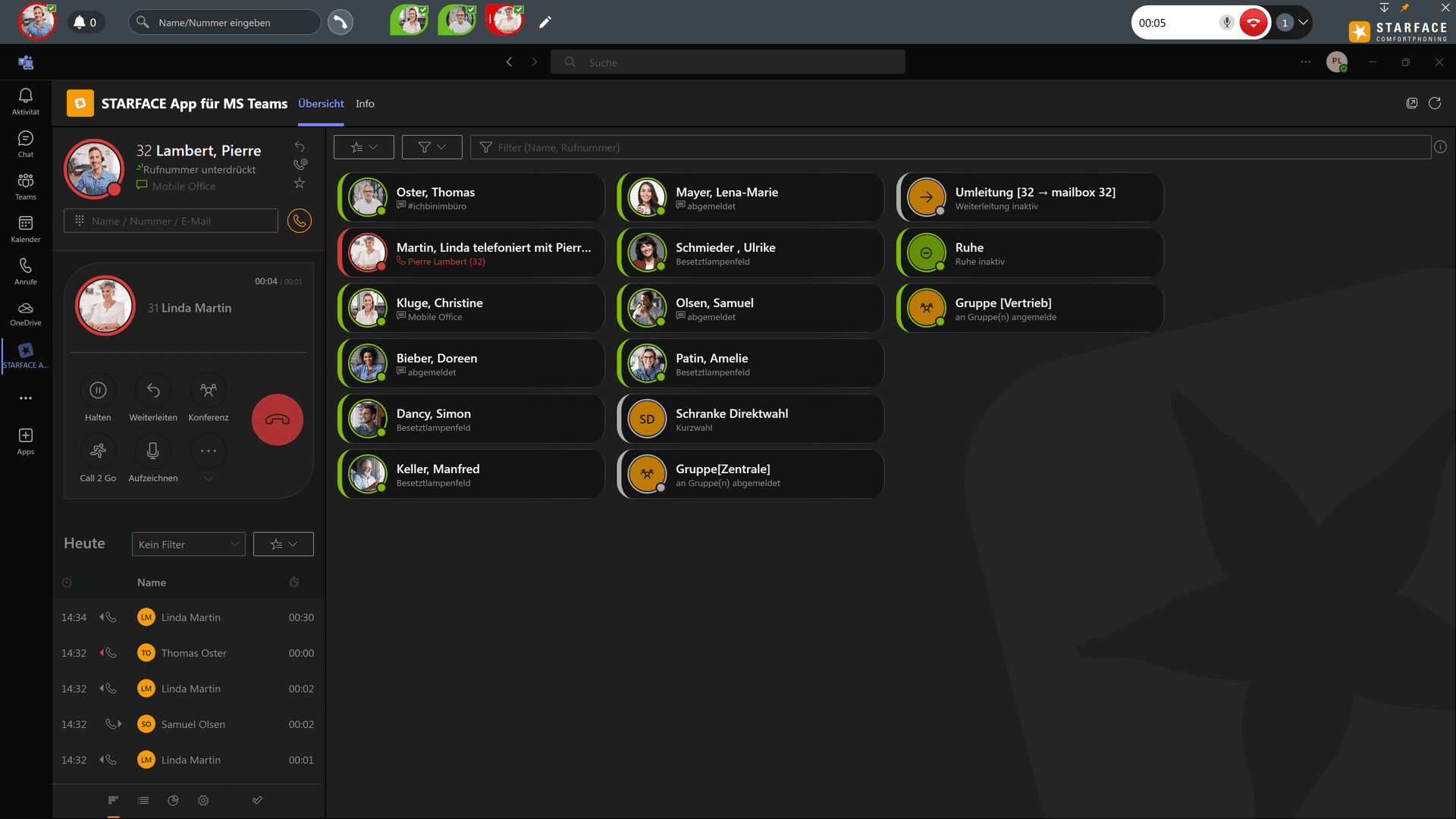 STARFACE und Microsoft Teams Integration